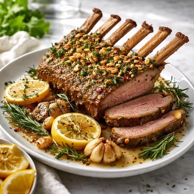 Image of Lemon and Garlic Lamb Rack
