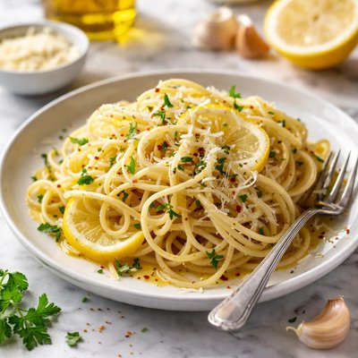 Image of Lemon and Garlic Pasta