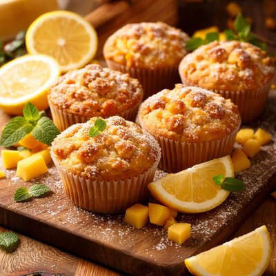 Image of Lemon and Mango Muffins