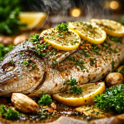 Image of Lemon and Parsley Whole Baked Fish