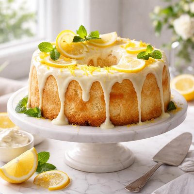 Image of Lemon Angel Food Cake