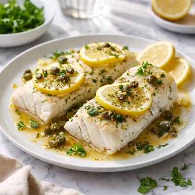 Image of Lemon Baked Cod from Greece