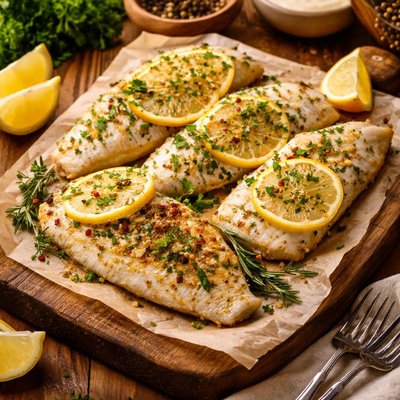Image of Lemon Baked Fish Fillets