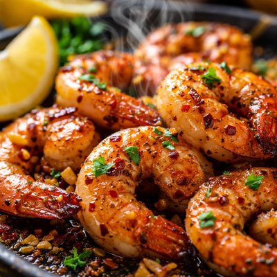 Image of Lemon Barbecued Shrimp