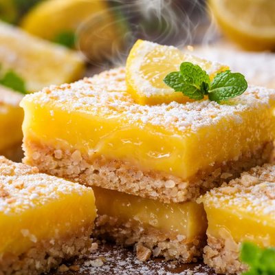 Image of Lemon Bars with Coconut Shortbread Crust
