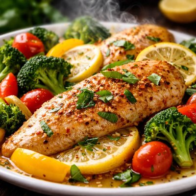Image of Lemon Basil Chicken and Vegetables