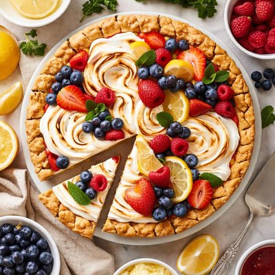 Image of Lemon Berry Meringue Pie