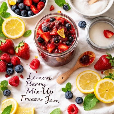 Image of Lemon Berry Mix Up Freezer Jam