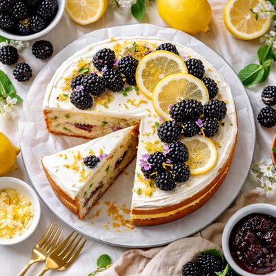 Image of Lemon Blackberry Cake