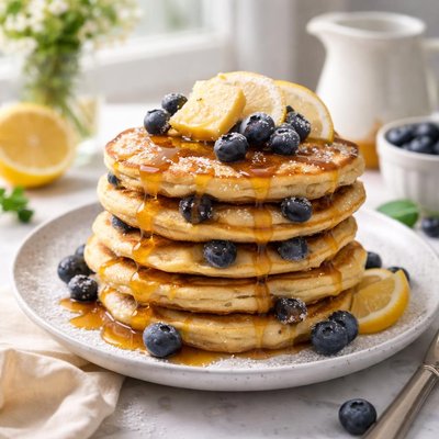 Image of Lemon Blueberry Pancakes