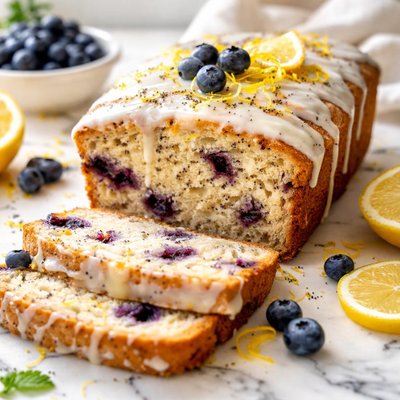 Image of Lemon Blueberry Poppy Seed Bread