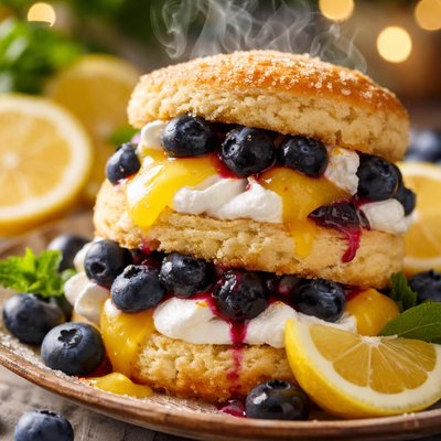 Image of Lemon Blueberry Shortcakes