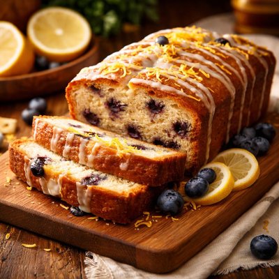 Image of Lemon Blueberry Tea Bread