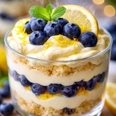 Image of Lemon Blueberry Trifle Sugar Free