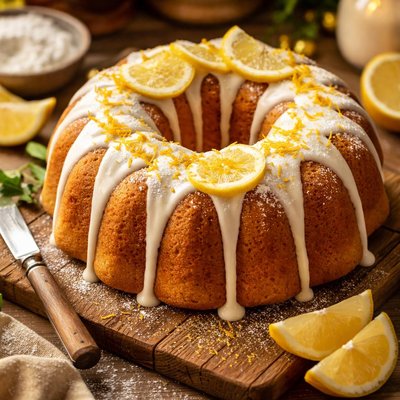 Image of Vegan Lemon Bundt Cake