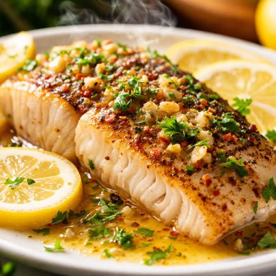 Image of Lemon Butter Barramundi Recipe
