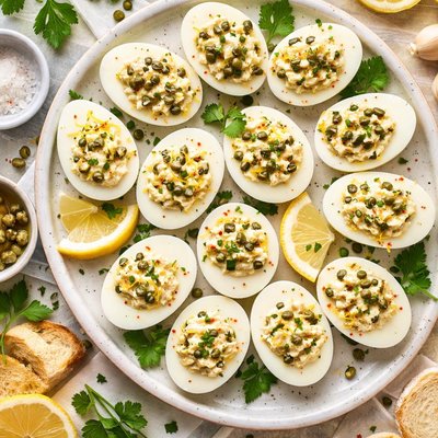 Image of Lemon Caper Stuffed Eggs