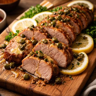 Image of Lemon Capered Pork Tenderloin