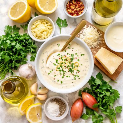 Image of Vegan Lemon Chardonnay Cream Sauce