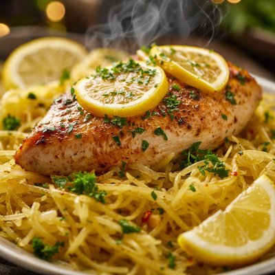 Image of Lemon Chicken and Spaghetti Squash