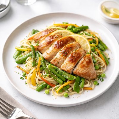Image of Lemon Chicken and Spring Veg Noodles