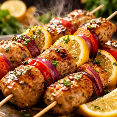 Image of Lemon Chicken Kabobs