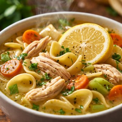 Image of Lemon Chicken Noodle Soup