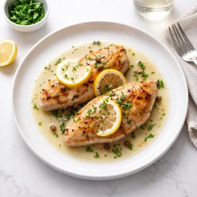 Image of Lemon Chicken with White Wine and Parsley Easy