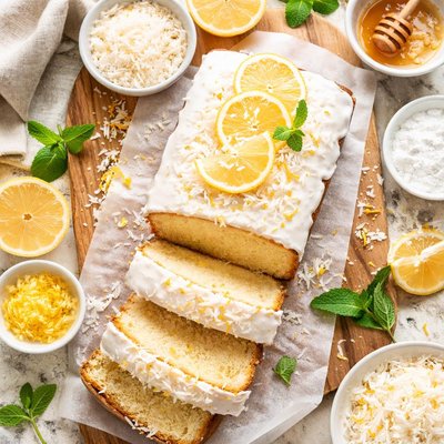 Image of Lemon Coconut Pound Cake