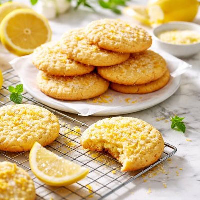 Image of Lemon Cornmeal Cookies Cooking Light