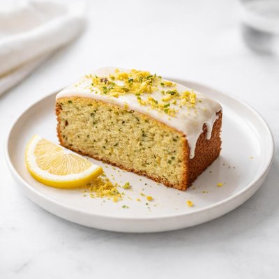 Image of Lemon Courgette Zucchini Cake