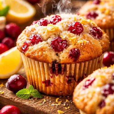 Image of Lemon Cranberry Muffins