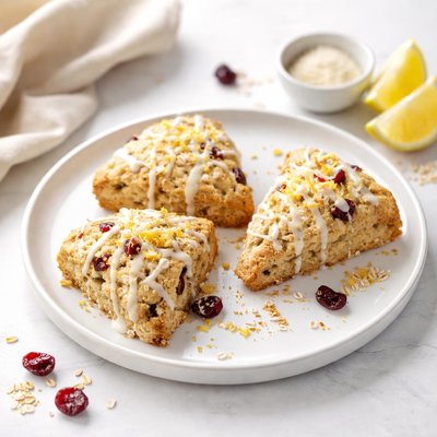 Image of Lemon Cranberry Oat Scones