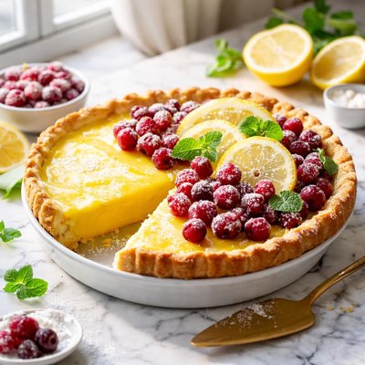 Image of Lemon Cranberry Pie