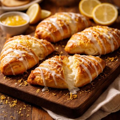 Image of Lemon Crescent Cream Cheese Danish