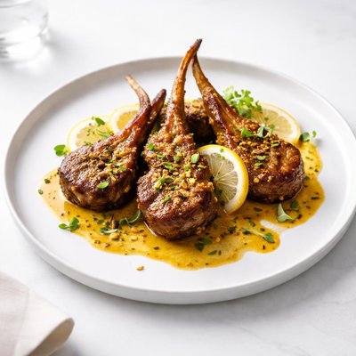 Image of Lemon Curried Lamb Chops