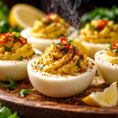 Image of Lemon Curry Deviled Eggs