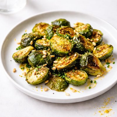 Image of Lemon Dijon Roasted Brussels Sprouts