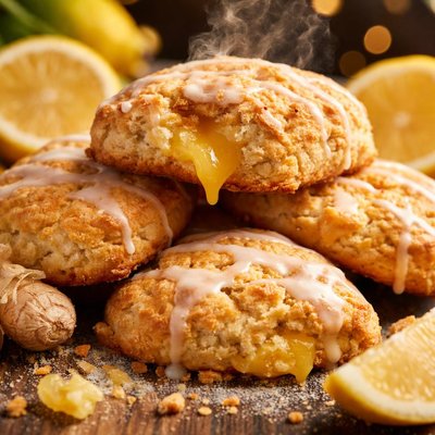 Image of Lemon Filled Ginger Scones