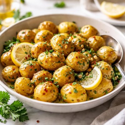 Image of Lemon Garlic Baby Dutch Yellow Potatoes