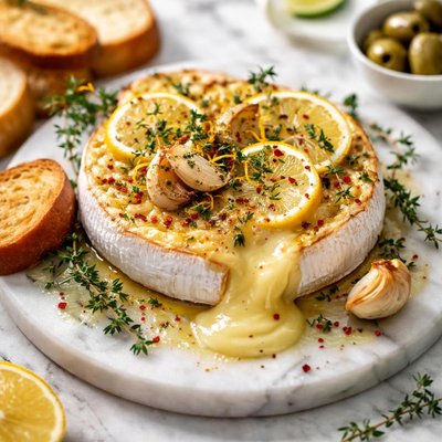 Image of Lemon Garlic Baked Brie