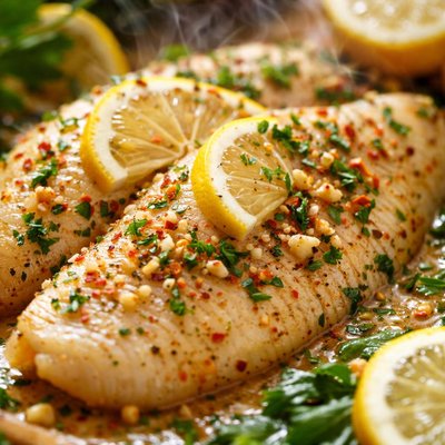 Image of Whole30 Lemon Garlic Baked Tilapia