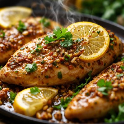 Image of Lemon Garlic Chicken with Coriander