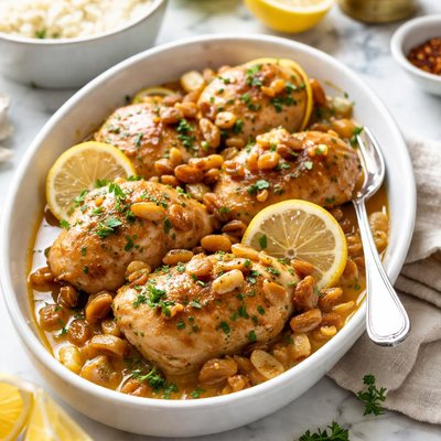 Image of Lemon Garlic Chicken with Raisins