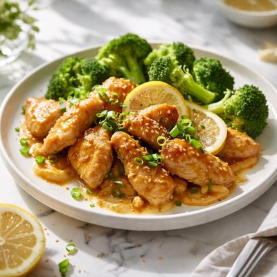 Image of Lemon Ginger Chicken with Broccoli
