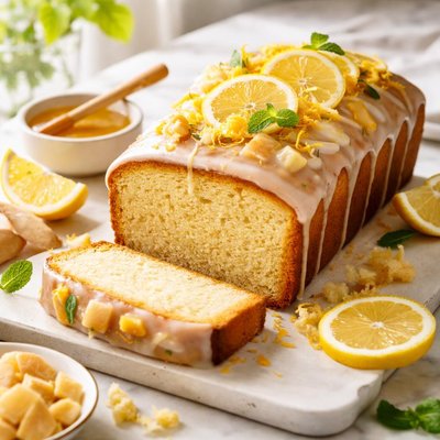 Image of Lemon Ginger Pound Cake