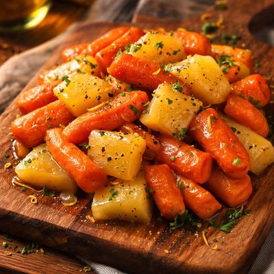 Image of Lemon Glazed Carrots and Rutabagas