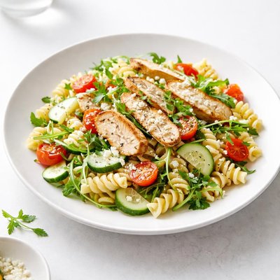 Image of Lemon Grilled Chicken Pasta Salad