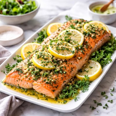 Image of Lemon Herb Baked Salmon