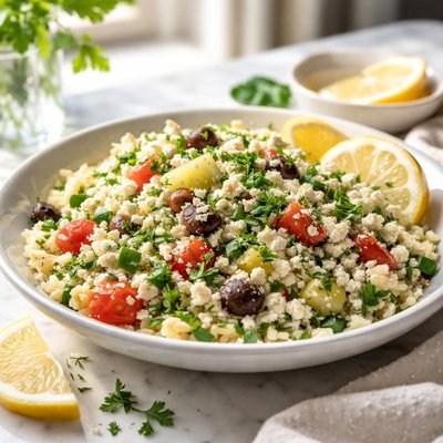 Image of Vegan Lemon Herb Mediterranean Rice